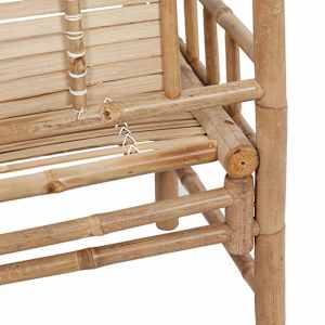 Zahradní lavice s poduškou 120 cm bambus - obrázek 5