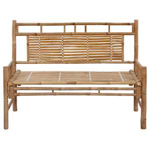 Zahradní lavice s poduškou 120 cm bambus - obrázek 3