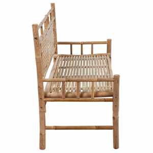 Zahradní lavice s poduškou 120 cm bambus - obrázek 4