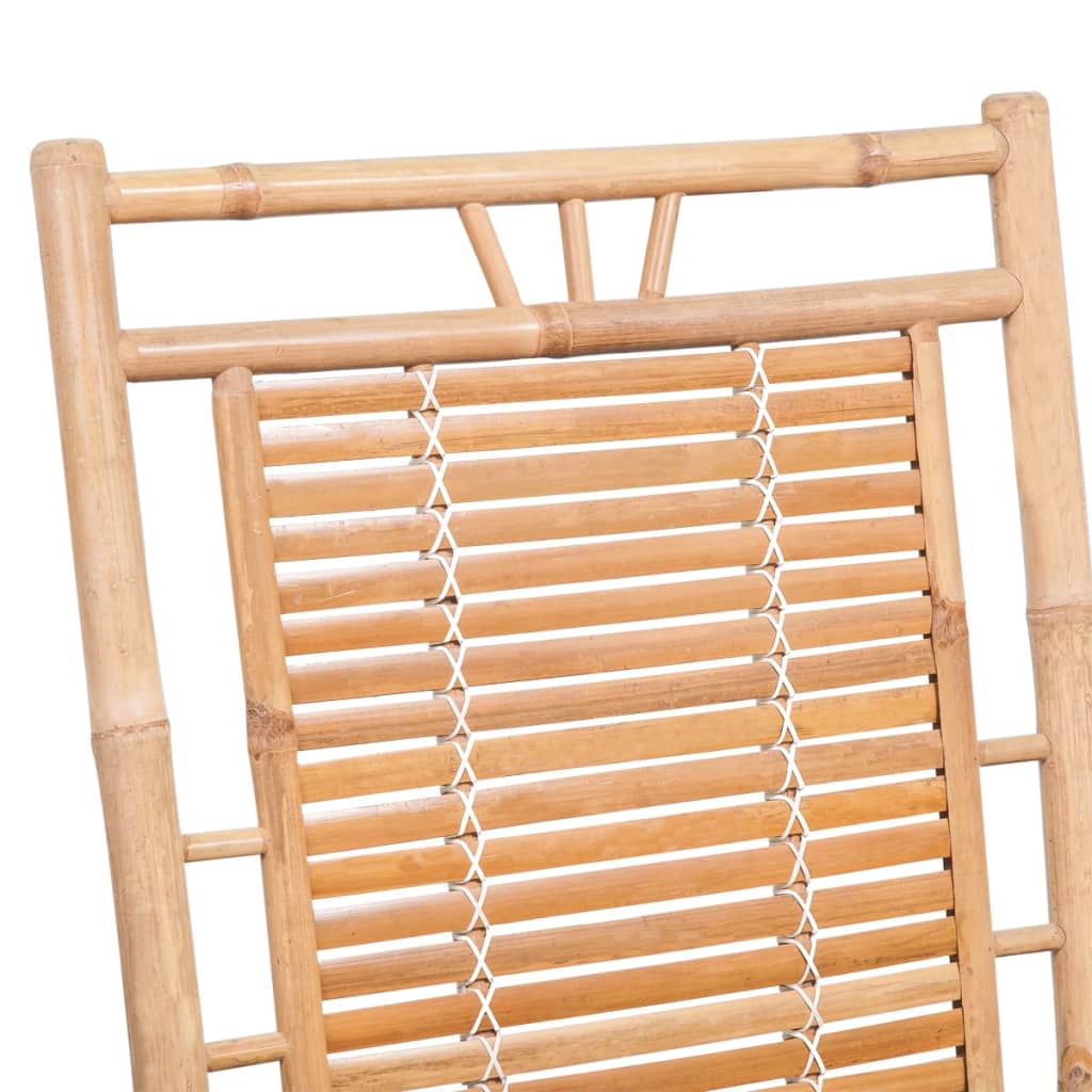 Schaukelstuhl mit Auflage Bambus | Stepinfit