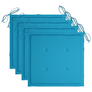 5dílný skládací zahradní jídelní set s poduškami bambus - obrázek 7