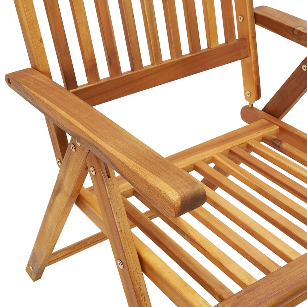 Atlošiamos sodo kėdės su pagalvėmis, 2vnt., akacijos masyvas | Stepinfit