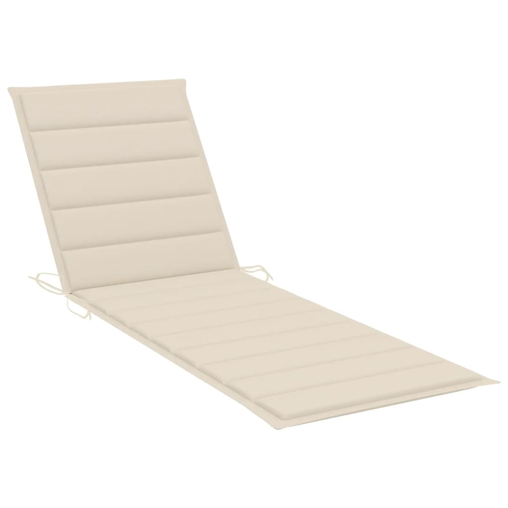 Sulankstomas saulės gultas su čiužinuku, akacijos masyvas | Stepinfit