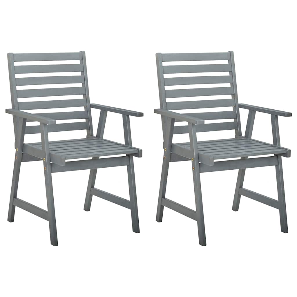 

vidaXL Tuinstoelen 2 st met kussens massief acaciahout