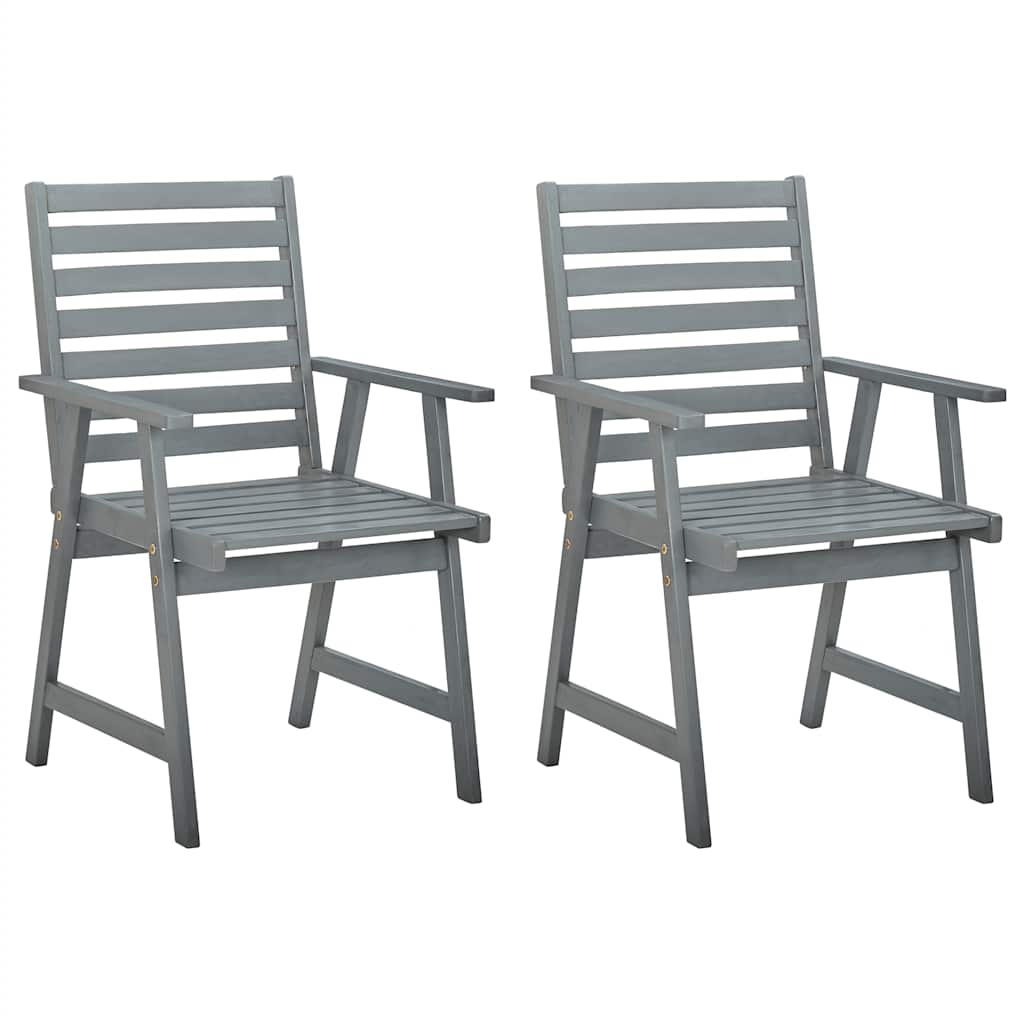 

vidaXL Tuinstoelen 2 st met kussens massief acaciahout