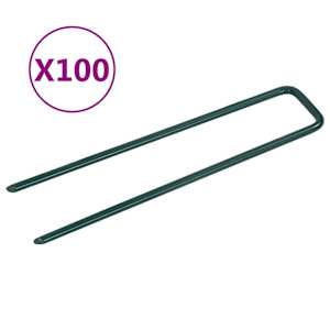 Hřebíky do umělé trávy ve tvaru U 100 ks železo - obrázek 1