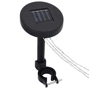 LED lučke na vrvici s solarno ploščo za paviljon