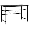vidaXL arvutilaud, must, 105 x 55 x 72 cm, MDF ja metall