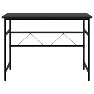 vidaXL Bureau d'ordinateur Noir 105x55x72 cm MDF et m&eacute;tal