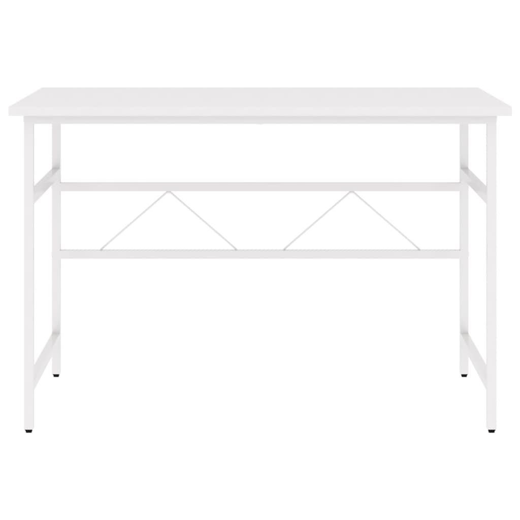 vidaXL Escritorio para ordenador de MDF y metal blanco 105x55x72 cm