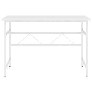 vidaXL Γραφείο Υπολογιστή Λευκό 105 x 55 x 72 εκ. από MDF και Μέταλλο
