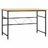 vidaXL arvutilaud, must ja hele tamm, 105 x 55 x 72 cm, MDF ja metall