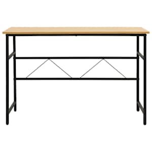 vidaXL Bilgisayar Masası Siyah ve Açık Meşe Rengi 105x55x72 cm MDF