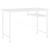 vidaXL arvutilaud, valge, 105 x 55 x 72 cm, MDF ja metall