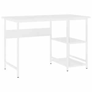 vidaXL arvutilaud, valge, 105 x 50 x 72 cm, MDF ja metall