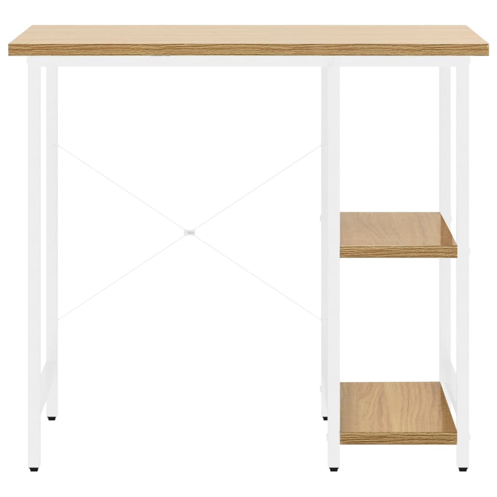 Scrivania 80x40 Cm Scrivania Per Computer | Scrivanie Tavolo Da Ufficio | Tavolo Di Studio Bianca 80x40x72 Cm In Mdf E Metallo Cfw541611 90733166 Scrivania Per Camera E Soggiorno