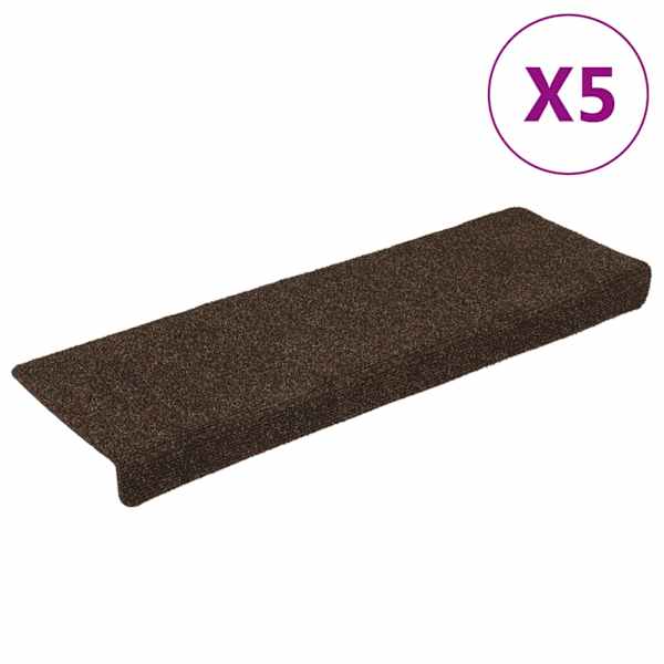 vidaXL trepimatid, isekleepuvad, 15 tk, 65 x 21 x 4 cm, pruunid, ristk&uuml;likukujulised servad