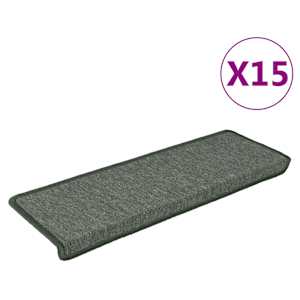 vidaXL trepimatid 15 tk 65 x 21 x 4 cm tumerohelised ristk&uuml;likukujulise servaga