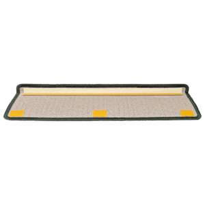 Schodové rohože 15 ks 65 x 21 x 4 cm tmavě zelené s obdélníkovým okrajem - obrázek 5