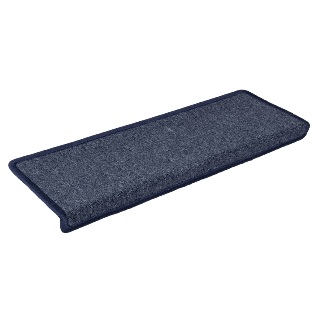 

vidaXL Trapmatten 15 st 65x25 cm grijs en blauw