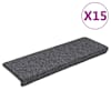 vidaXL trepimatid 15 tk 65 x 21 x 4 cm tumehall ristk&uuml;likukujuline serv