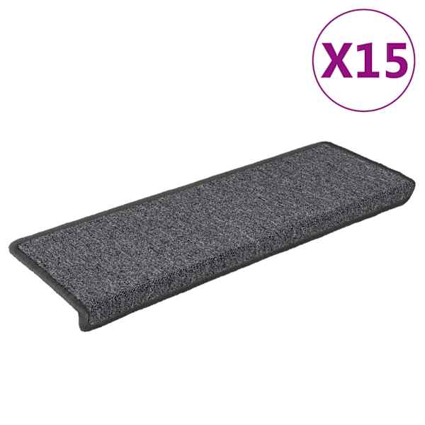 vidaXL trepimatid 15 tk 65 x 21 x 4 cm tumehall ristk&uuml;likukujuline serv