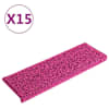 vidaXL trepimatid 15 tk 65 x 21 x 4 cm roosad ristk&uuml;likukujulised servad