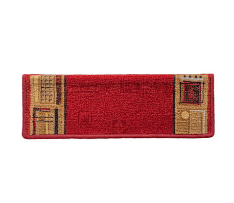 Trapmatten Zelfklevend 10 st 65x21x4 cm Donkerbruin Halfrond