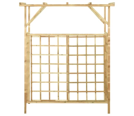 vidaXL Hagepergola for to søppeldunker impregnert furu