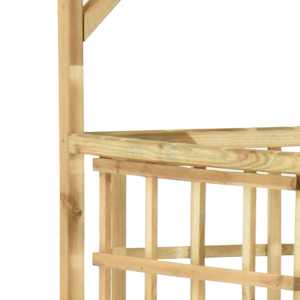 Zahradní pergola pro dvě popelnice impregnované borové dřevo - obrázek 6