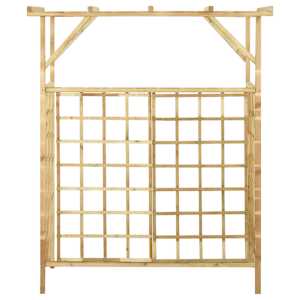 vidaXL Hagepergola for to søppeldunker impregnert furu