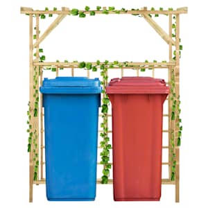 Zahradní pergola pro dvě popelnice impregnované borové dřevo - obrázek 1
