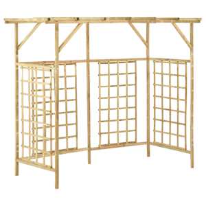 Zahradní pergola pro tři popelnice impregnované borové dřevo - obrázek 2