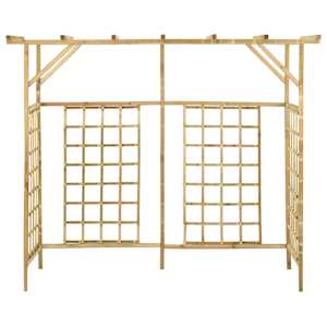 Zahradní pergola pro tři popelnice impregnované borové dřevo - obrázek 3