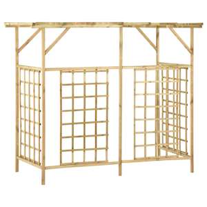 Zahradní pergola pro tři popelnice impregnované borové dřevo - obrázek 5