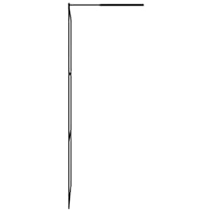 Zástěna do průchozí sprchy čiré ESG sklo černá 115 x 195 cm - obrázek 4