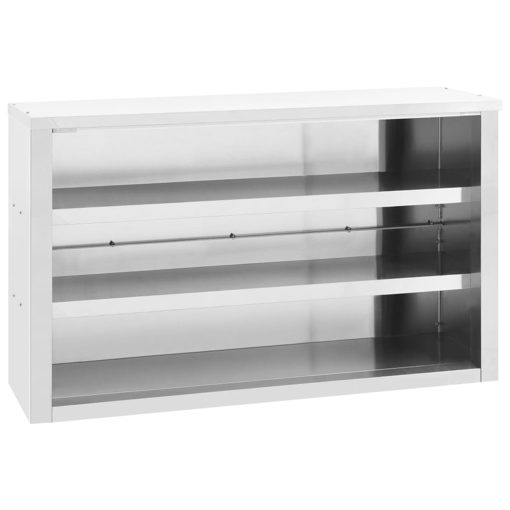 vidaXL Dulap de perete pentru bucătărie, 120x40x75 cm, oțel inoxidabil 120x40x75 imagine noua