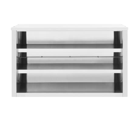 vidaXL Kitchen Wall Cabinet 47.2"x15.7"x29.5" Stainless Steel