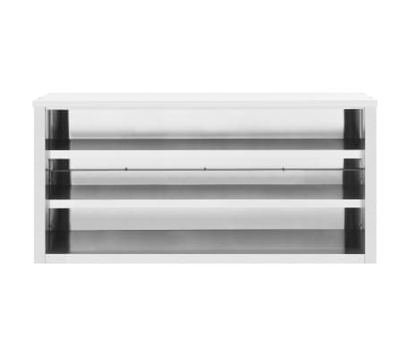vidaXL Nástěnná kuchyňská skříňka 150 x 40 x 75 cm nerezová ocel