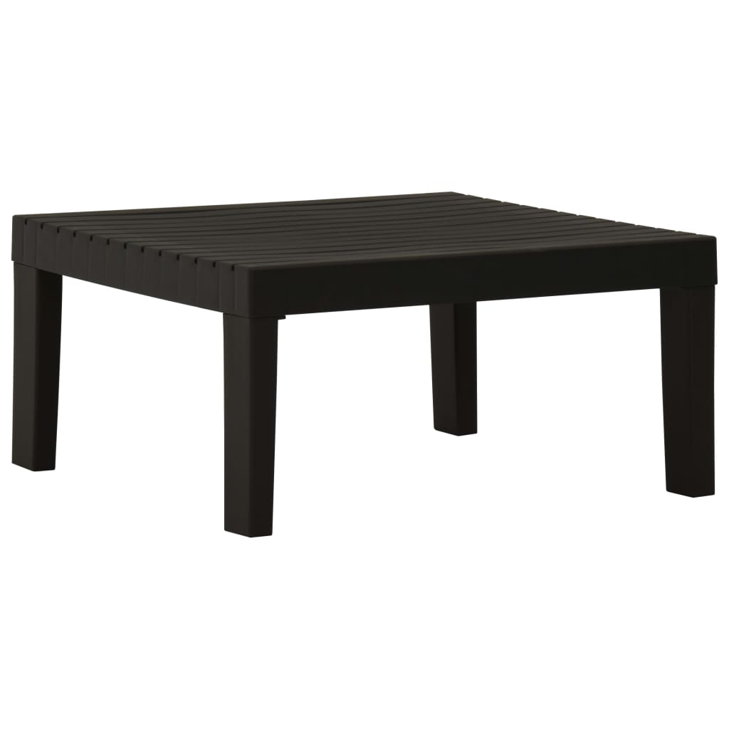 

vidaXL 3-delige Loungeset met kussens kunststof grijs