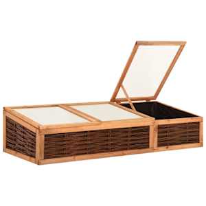vidaXL Serre 180x80x45 cm Bois de pin massif et saule