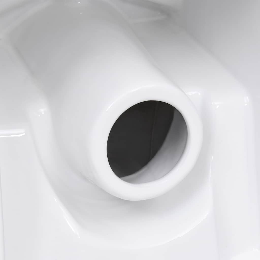 WC Ceramic Toilet Bathroom Round Toilet Bottom Water Flow White VidaXL 19 width=274