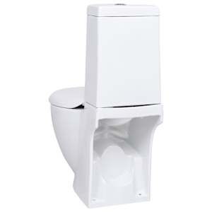 Keramické WC kulaté spodní odpad bílé - obrázek 6