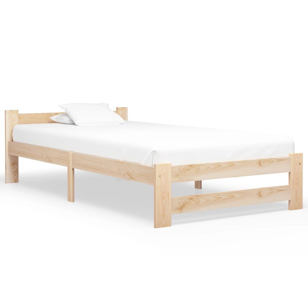 vidaXL Cadru de pat, 90 x 200 cm, lemn masiv de pin vidaXL