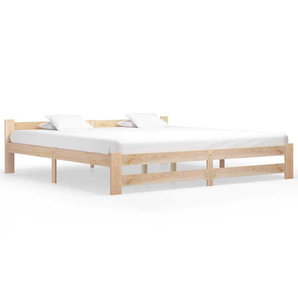Rám postele masivní borové dřevo 200 x 200 cm