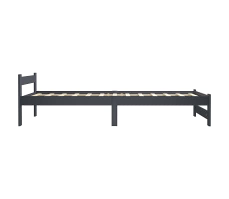 vidaXL Bedframe Massief Grenenhout Wit 120x190 cm, Bed Frame, 1-Persoonsbed, Bedden, 1-Persoonsbedden, Eenpersoons Bed