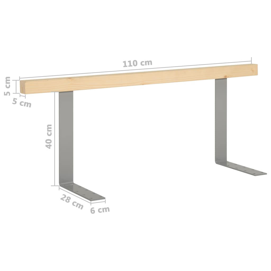 2 db tömör fenyőfa raklapkanapé-háttámla 110/70 cm 