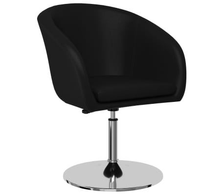 vidaXL Valgomojo kėdės, 4 vnt., juodos spalvos, dirbtinė oda