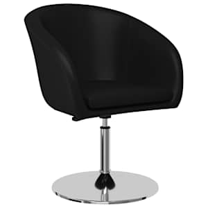 vidaXL Valgomojo kėdės, 4 vnt., juodos spalvos, dirbtinė oda