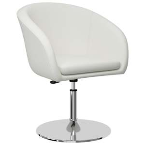 vidaXL Valgomojo kėdės, 6vnt., baltos, dirbtinė oda